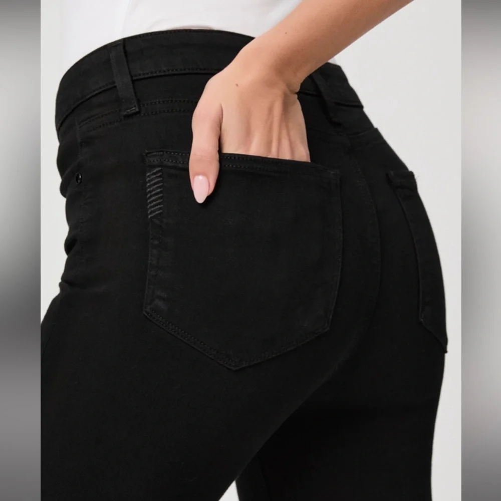 Paige Hoxton Ankle Jean Black Shadow Size 25 - Picture 4 of 13